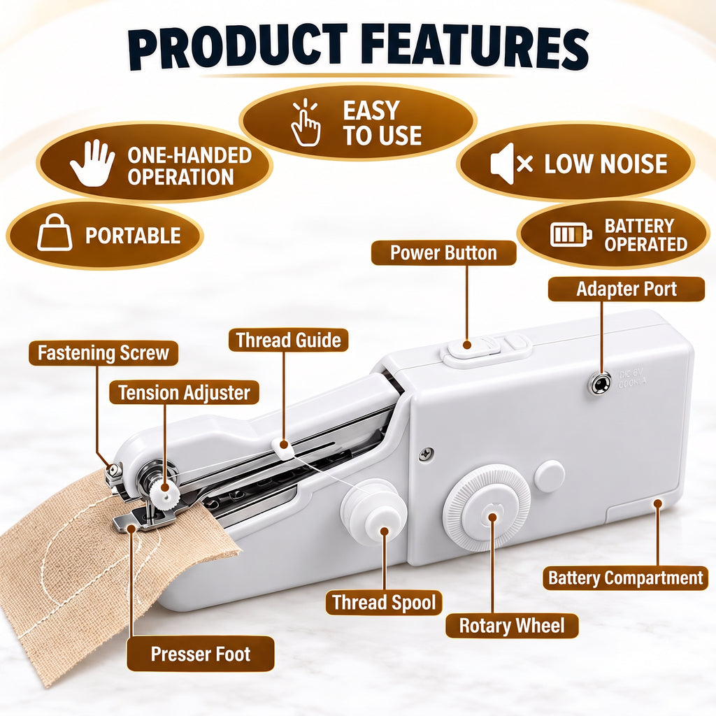 Mini Handheld Sewing Machine