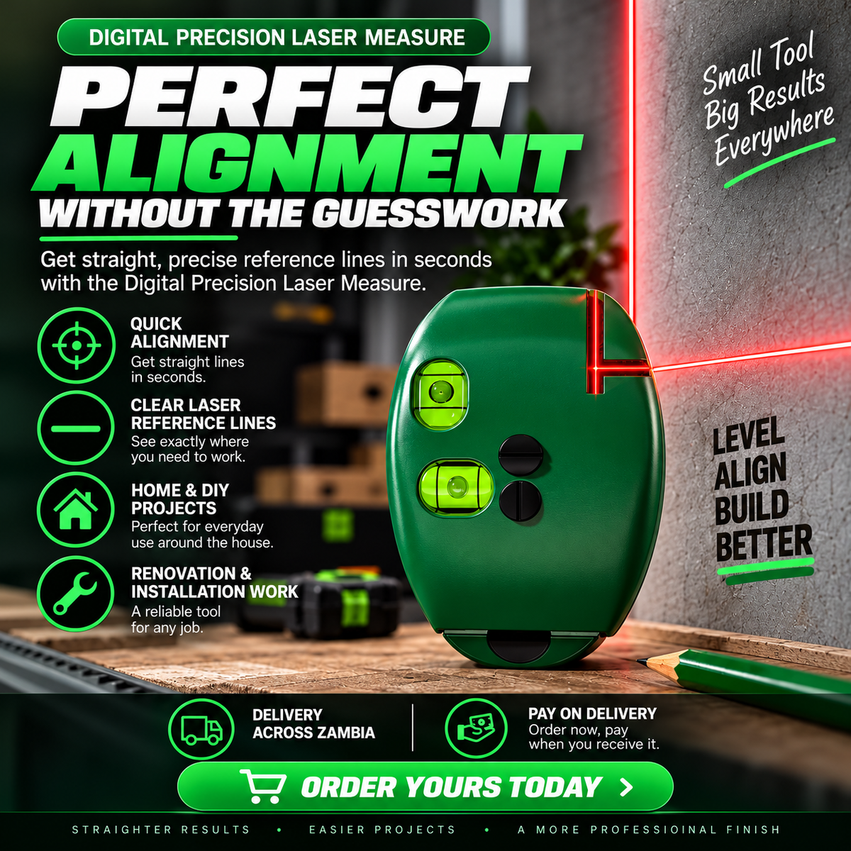 Digital Laser Level & Alignment Tool